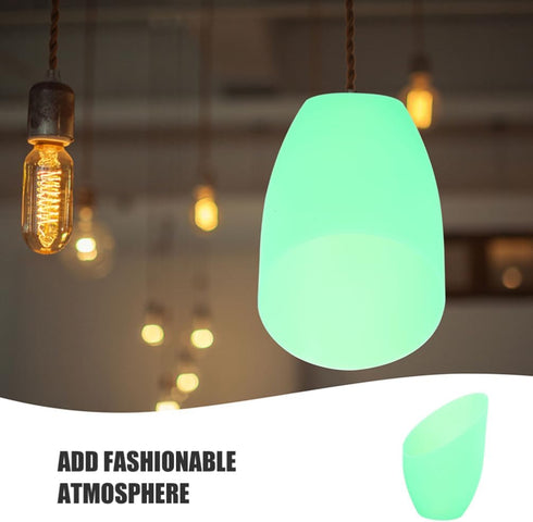 Holibanna Plastic Horseshoe Lampshade Replacement for Floor and Ceiling Lamps Green Decorative Cover for Multi