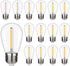 Shatterproof LED String Lights, Waterproof, Warm White 2200K, E26 Base, 15 Pack