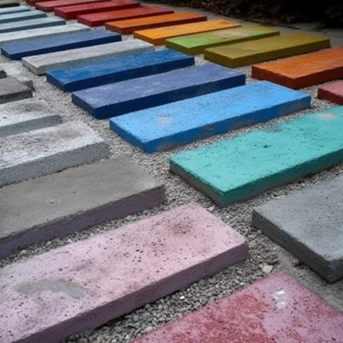 Concrete Cement Pigment Powder - Brown Iron Oxide Dye for Brick, Tile, Clay, Lime, Mortar, Grout, and Paint