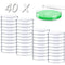40 Pack Sterile Plastic Petri Dishes with Lid, 90mm Diameter x 15mm Deep (90MM-40PACK)