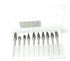 10pcs 1/8" Shank Tungsten Steel Solid Carbide Rotary Files Diamond Burrs Set for Woodworking Drilling Carving