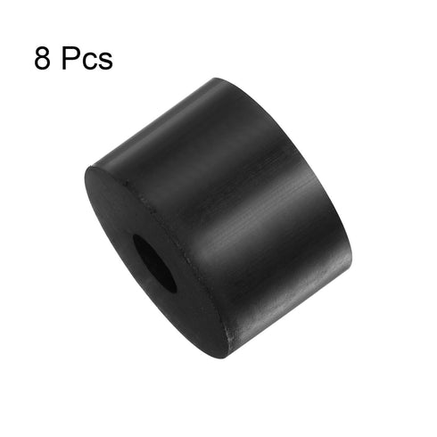 8pcs Rubber Spacer, 1.57 Inch OD, 0.47 Inch ID, 1.2 Inch Thick Neoprene Round Anti Vibration Isolation Pads, Black, for