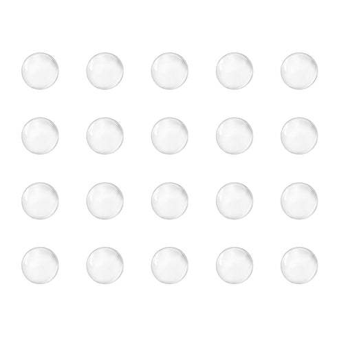 uxcell 5mm Solid Round Clear Glass Ball Boiling Stones, 500pcs Soda Lime Glass Beads