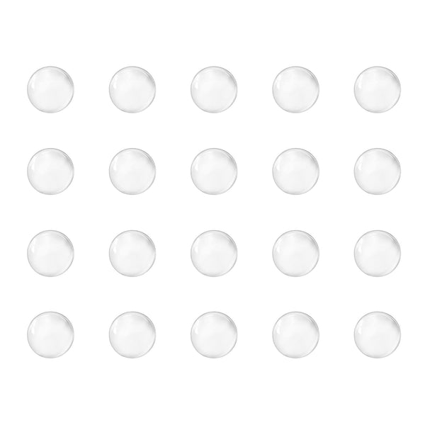 uxcell 5mm Solid Round Clear Glass Ball Boiling Stones, 500pcs Soda Lime Glass Beads