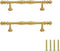 PIYYQNY Drawer Pulls Knobs for Dresser Drawers 2 Pack Gold Solid Brass Drawer