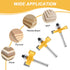 Frandilo 1/4 Inch Set, 3 6 Set (1/16", 1/8", 3/16", 1/4", 5/16", 3/8" 1/4" 1/2" Shank Rabbet Router Bit PCS Rabbeting