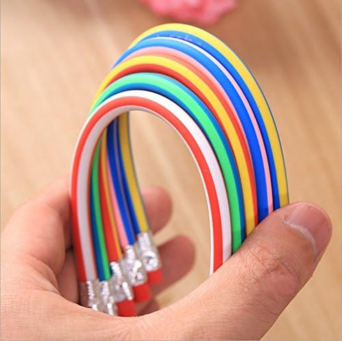 Haawooky 35 Pieces Flexible Soft Pencil Magic Bend Pencils for Kids School Fun Equipment