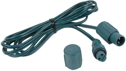Novelty Lights 6 Coaxial String Light Extension Cord, Green Weather-Tight Extension for