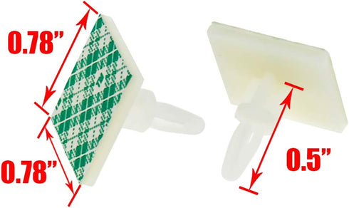 Xiaoyztan 0.5" Supporting Height Adhesive Insulated Standoffs, Sticky Reverse Mount PCB Spacer, Pack of 30Pcs