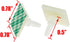 Xiaoyztan 0.5" Supporting Height Adhesive Insulated Standoffs, Sticky Reverse Mount PCB Spacer, Pack of 30Pcs