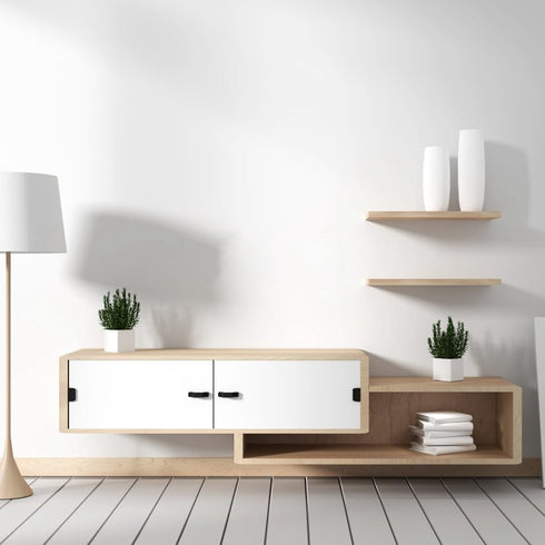 Arthome White Contact Paper, 17"x120" Peel and Stick Matte Wallpaper for Countertop, Cabinet, and Furniture Renovation