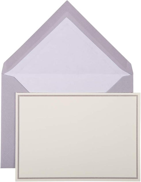 Clairefontaine G.Lalo Correspondence Writing Set, Ref 32628L, Includes 10 Cards and 10 Lined Gummed Envelopes, Mouse