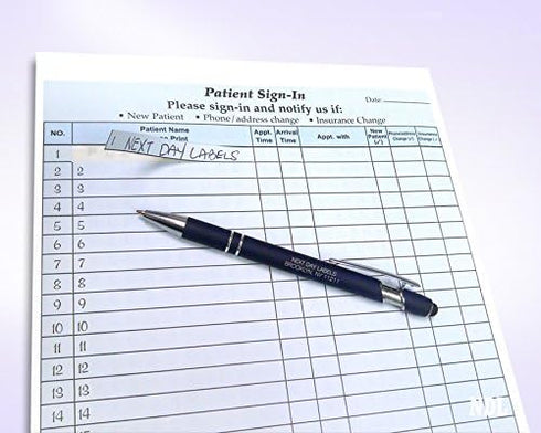 3-Part 25 Sets, 625 NextDayLabels Patient Sign-in Sheets - HIPAA Compliant, Carbonless NCR Forms - Labels