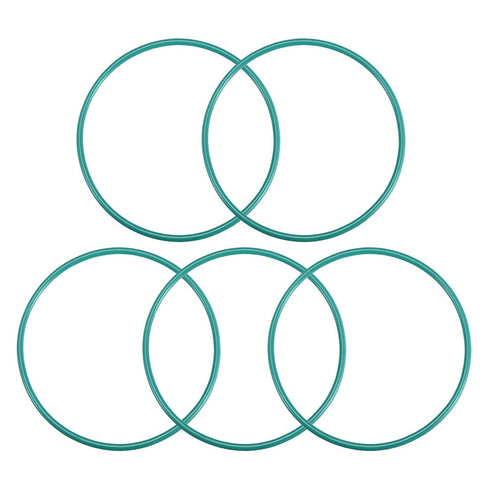 uxcell Fluorine Rubber O-Rings, Pack of 5, 73mm OD, 68.2mm ID, 2.4mm Width FKM Seal Gasket for Machinery Plumbing, Green