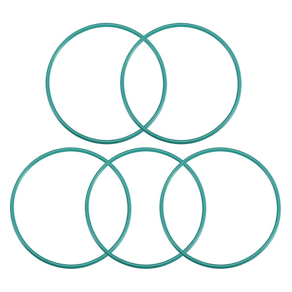 uxcell Fluorine Rubber O-Rings, Pack of 5, 73mm OD, 68.2mm ID, 2.4mm Width FKM Seal Gasket for Machinery Plumbing, Green