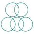 uxcell Fluorine Rubber O-Rings, Pack of 5, 73mm OD, 68.2mm ID, 2.4mm Width FKM Seal Gasket for Machinery Plumbing, Green