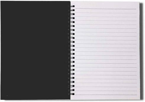 Spiral Notebook, College Ruled, Thick Paper 1 Subject, 3 Pack, 60 Sheets, 6''*8'' (Line, Black)