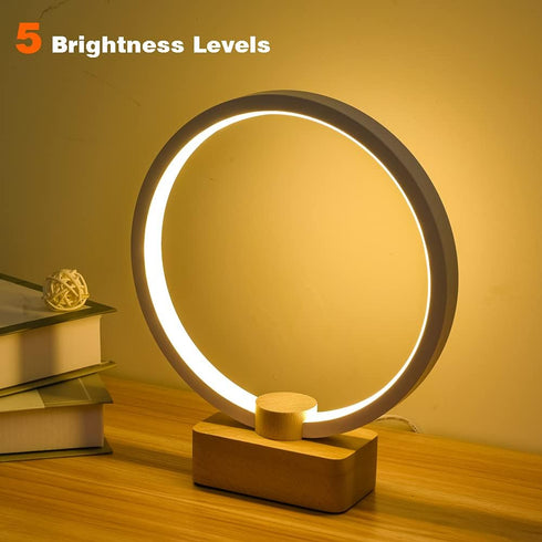 LONRISWAY Dimmable 1.3m 5W 350LM LED Wood Table Lamp, Bedroom Bedside Night Light, Led Lighting, Creative Home Decor