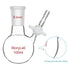 stonylab 100 ml Borosilicate Glass Single-Neck Reaction Flask with 24/40 Joint and PTFE Stopcock Valve
