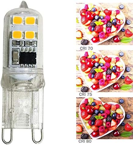 2W G9 Bulb Dimmable Bulbs(10 Pack)- Bulb 3000K 20W Bulb G9 Lighting,AC110V Lxcom Lighting LED Led Corn Light Led