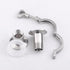 LZZYYU 1pcs use(DN15x50.5) Tri Clamp Cover with Thread Ferrule Adapter and Silicone Gasket - for Beer, Dairy, Food