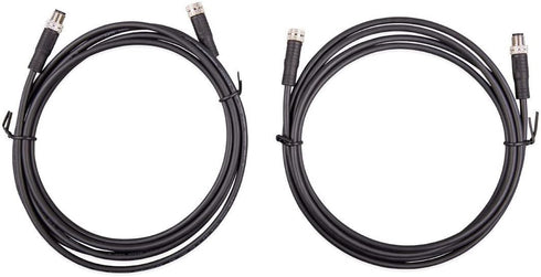 Victron Energy M8 Circular Connector Male/Female, 3 Pole Cable, 1m (Pack of 2)