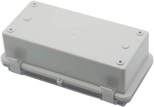 Zulkit Junction Box, ABS Plastic Dustproof Waterproof IP65 Electrical Box with Hinged Shell and Clear Cover