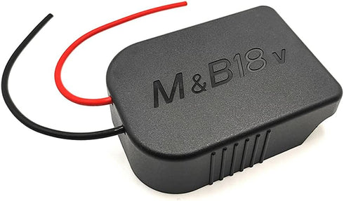 Power Wheels Adaptor for Bosch/Makita 18V 14.4V Battery Power Mount Connector Adapter Dock Holder with 12 awg Wires DIY Power Tools RC Toys Robotics