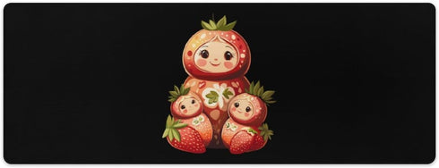 Generic Matryoshka Russian Strawberry Nesting Doll Desk Mat Non-Slip Desk Pad Mousepad Table