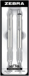 Zebra Pen M/F 701 Stainless Steel Mechanical Pencil and Ballpoint Pen Set - Fine Point, 2-Pack