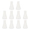 ULTECHNOVO 10pcs Plastic Erlenmeyer Flasks, Narrow Mouth Lab Flask with Scale for School Experiments