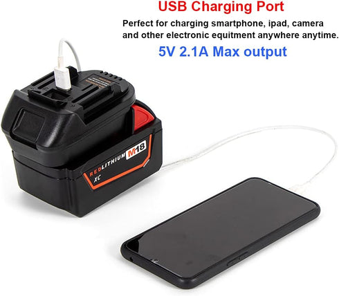 Battery Adapter for Makita 18V Lithium-Ion Tools, Convert Milwaukee M18 or Dewalt 18V to Makita