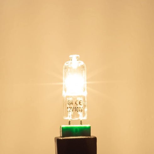 G4 Halogen Bulbs 10W 12V: T3 JC Type 2 Pin Base Replacement for Landscape Lighting (10 Pack)