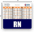 RN Badge Buddy Horizontal with Height & Weight Conversion Charts in Navy Blue