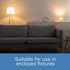 A19 Bulbs, 60W GU24 Dimmable, 4000K 800 90+ 25,000-Hour OM60DM/940CA/GU24/4, 4-Pack Feit Electric LED Light Equivalent