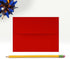 LUXPaper A2 Invitation Envelopes, 4 3/8" x 5 3/4", Holiday Red, 60lb Text, 50 Qty