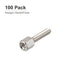 4#-40x5x12mm Brass Hex Standoff - 100 Pack - Male to Female Spacer Screw Nuts for Electronic Machines