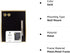 U Brands Magnetic Chalkboard - 11"x14" with Gold Metal Frame, Premium Matte Surface, Includes Chalk Pencils and Magnets