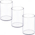 Stylish Clear Acrylic Desk Organizer Set of 3, Round Makeup Brush Holders Perfect for Home, School, and Office Supplies