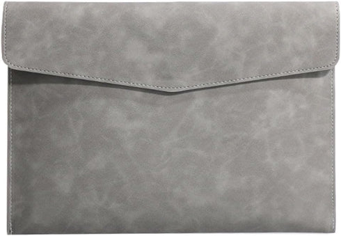 Leather File Organizer, Waterproof Ultra-Thin PU Leather A4 Envelope Folder, Expandable Briefcase Organizer
