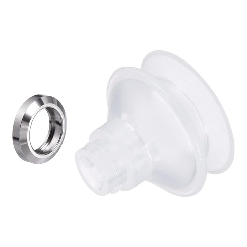 PATIKIL 1 Pack Vacuum Suction Cup, Silicone Rubber 4mm ID x 27mm OD Pneumatic Bellows Sucker Pad with Gasket