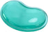 Ergonomic Silicone Gel Wrist Support Mouse Pad - Clear Heart-Shaped Translucent Hand Pillow Cushion, Green
