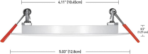 91415 4", Globe Electric DuoBright Recessed Light, White
