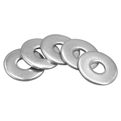 Stainless Steel Flat Washers 1/2" ID x 1" OD, Fender Flat Washer Plain Finish, Pack of 120