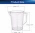 Bettomshin 1Pcs 3000ml Metric Straight Shape Plastic Graduated Beaker with Handle, Measuring Cups Lab Beakers Graduated Beaker Liquid Measuring Cups Lab Beakers Mixing Cups Transparent