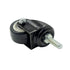 Hxchen 4Pcs 1.5 Inch Heavy Duty Caster Wheels Swivel Casters with M8 Threaded Stem, Black Rubber