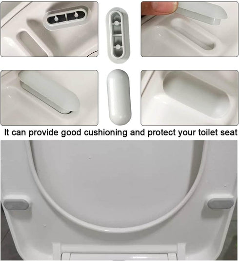 YUANHONGJIAN 10 Universal Toilet Seat Bumper Kit Pcs Toilet Seat Buffer Toilet Seat Bumper for Toilet WC Seat Toilet