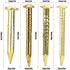 100Pcs Brass Escutcheon Tacks, Round Head Brass Brad Nail Hardware Assortment Kit (15mm Length)