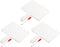 PATIKIL 3 Pcs Dry Erase Answer Paddle, 10" x 8" Double Sided Handheld Whiteboard for Writing Practice, White