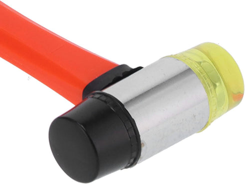 Rubber Mallet Hammer Double Faced Soft Mallet, 40mm Diameter with 10.4" Soft Fiberglass Handle